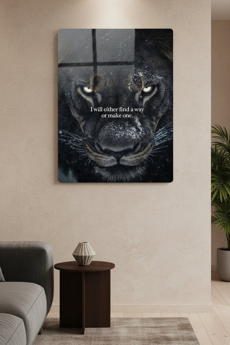 Find a Way or Make One - Metal Print