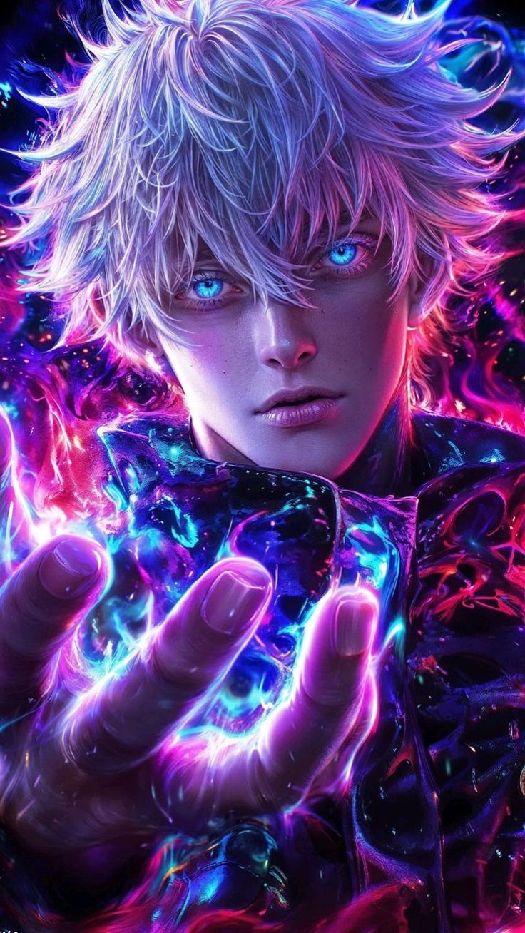 Cyberpunk Anime Hero Wall Art