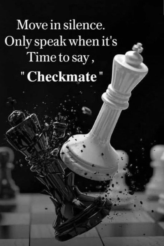 Checkmate - Strategic Silence Metal Print
