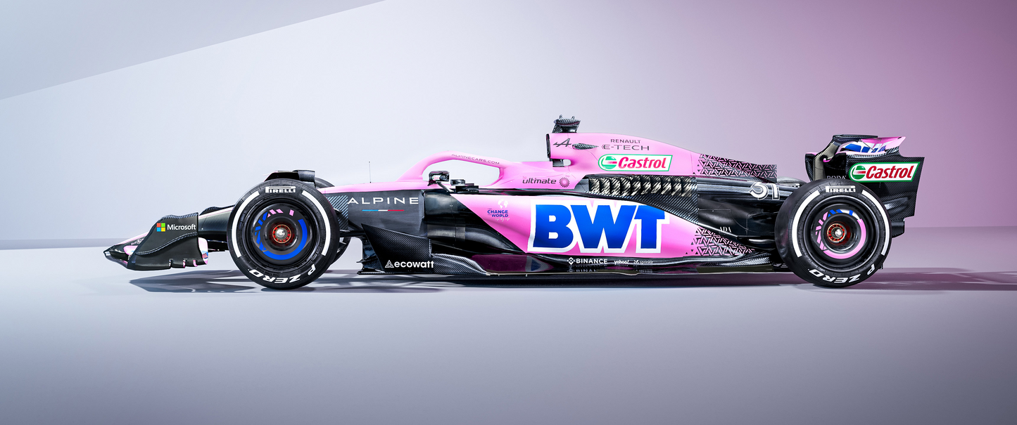 Alpine BWT F1 Side View Panoramic Print