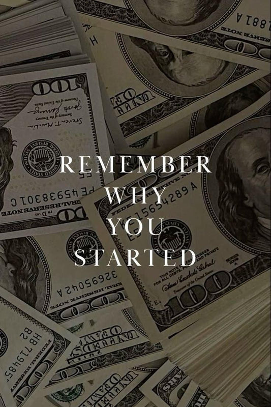 Remember Why You Started - Metal Print