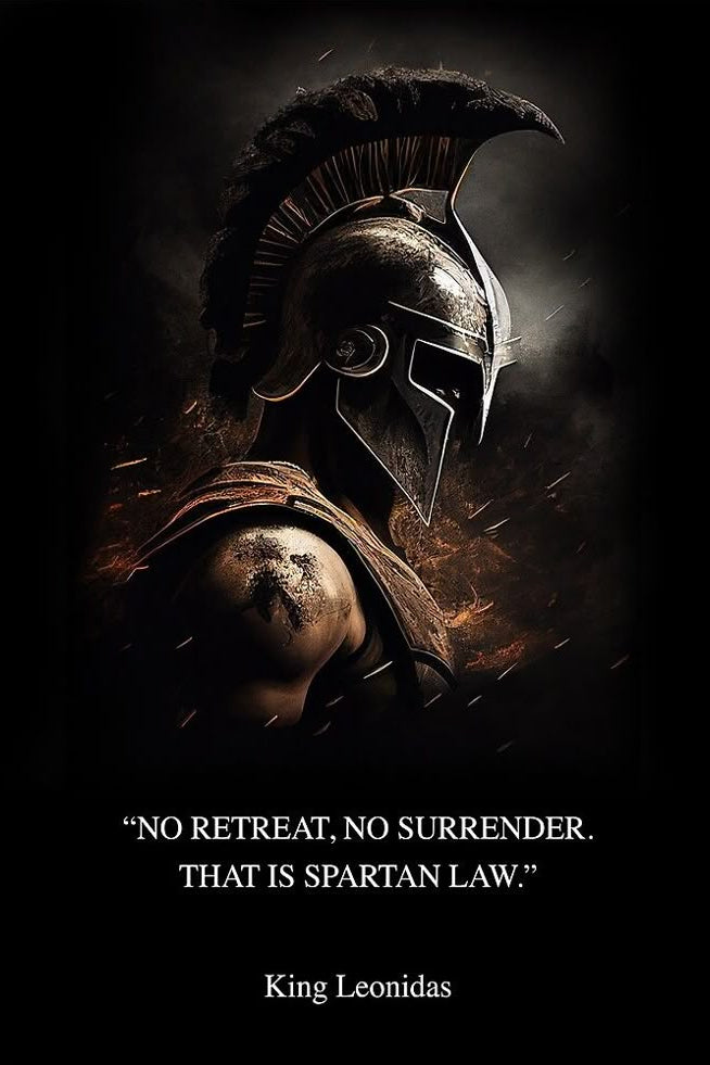 Spartan Law - Metal Print