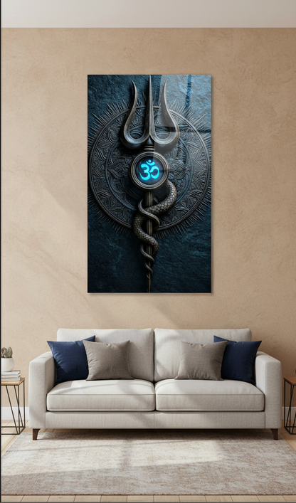Lord Shiva Trishul Divine Art