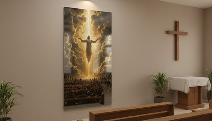 Jesus Ascending to Heaven Wall Art"