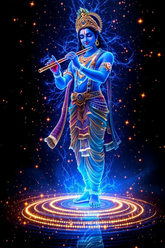 Divine Krishna Universe Energy Wall Art