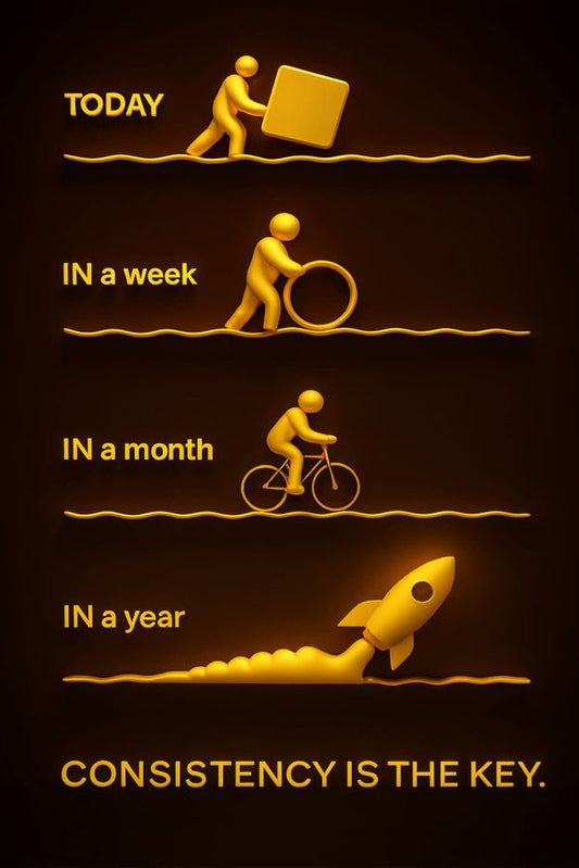 Consistency is the Key - Metal Print